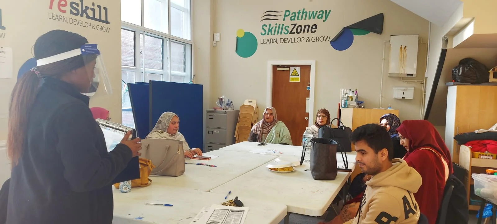 Participants learning together at a community workshop