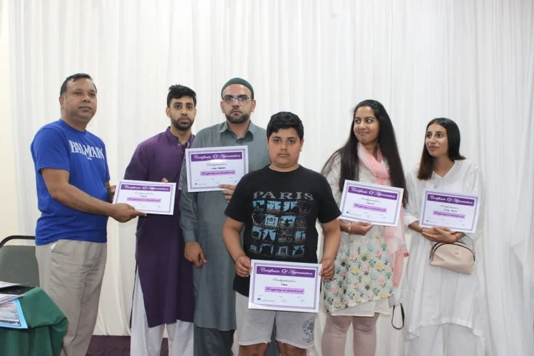 Young people taking part in a community activity