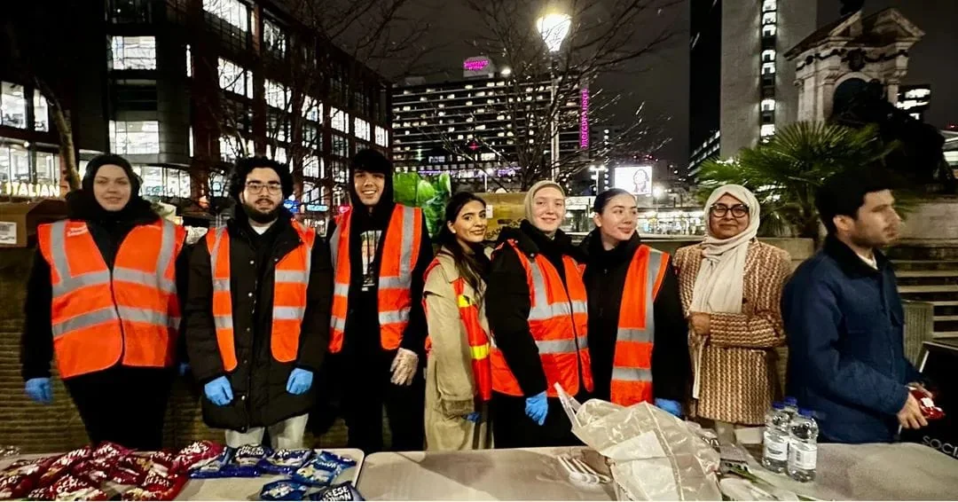 Volunteers offering food and practical support in Manchester